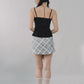 Dewy Plaid Mini Skort [CLOUD MESH]