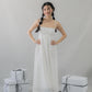 Kate Lace Trim Ribbon Padded Maxi Dress