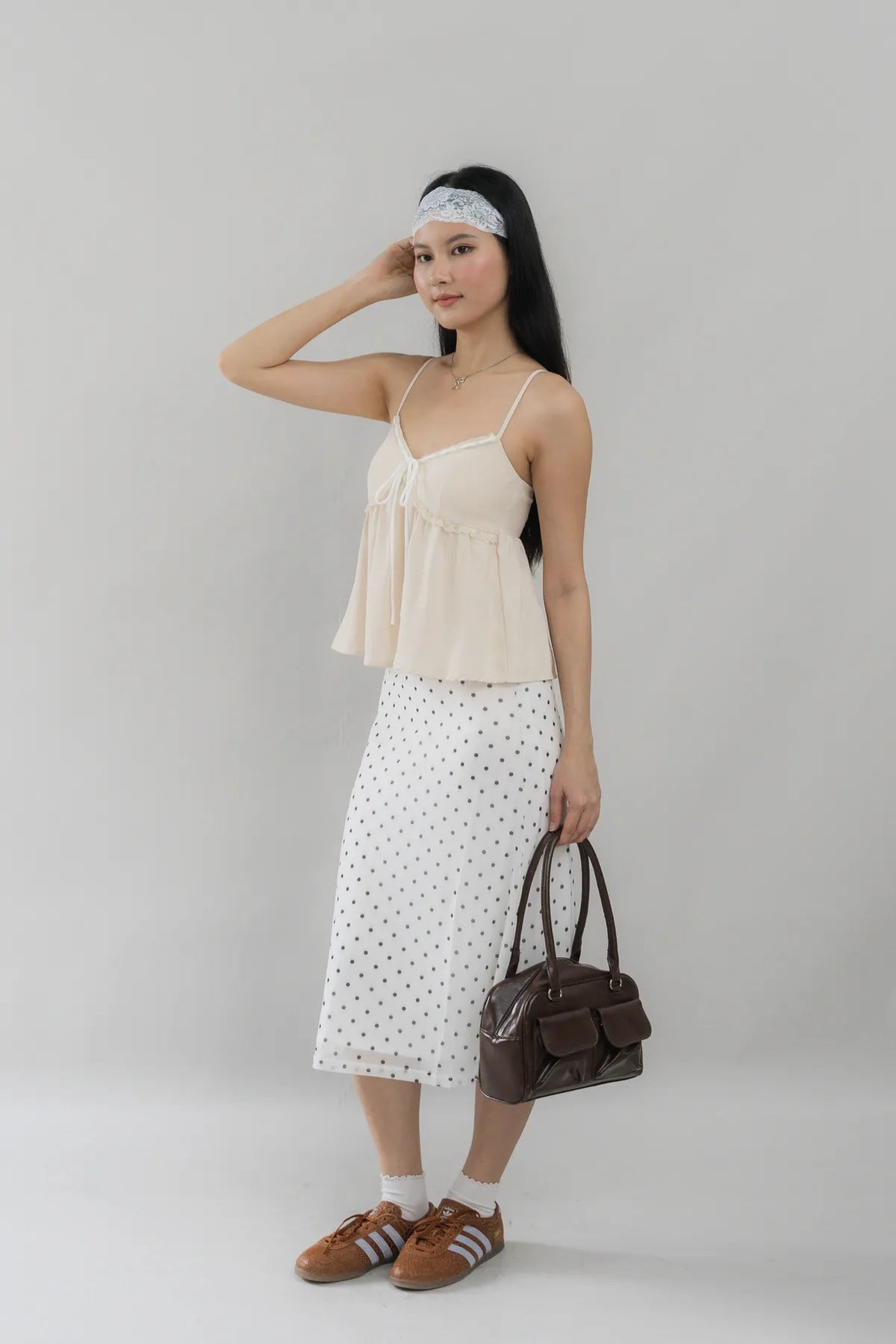 Polly Contrast Trim Padded Strappy Top