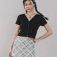 Dewy Plaid Mini Skort [CLOUD MESH]