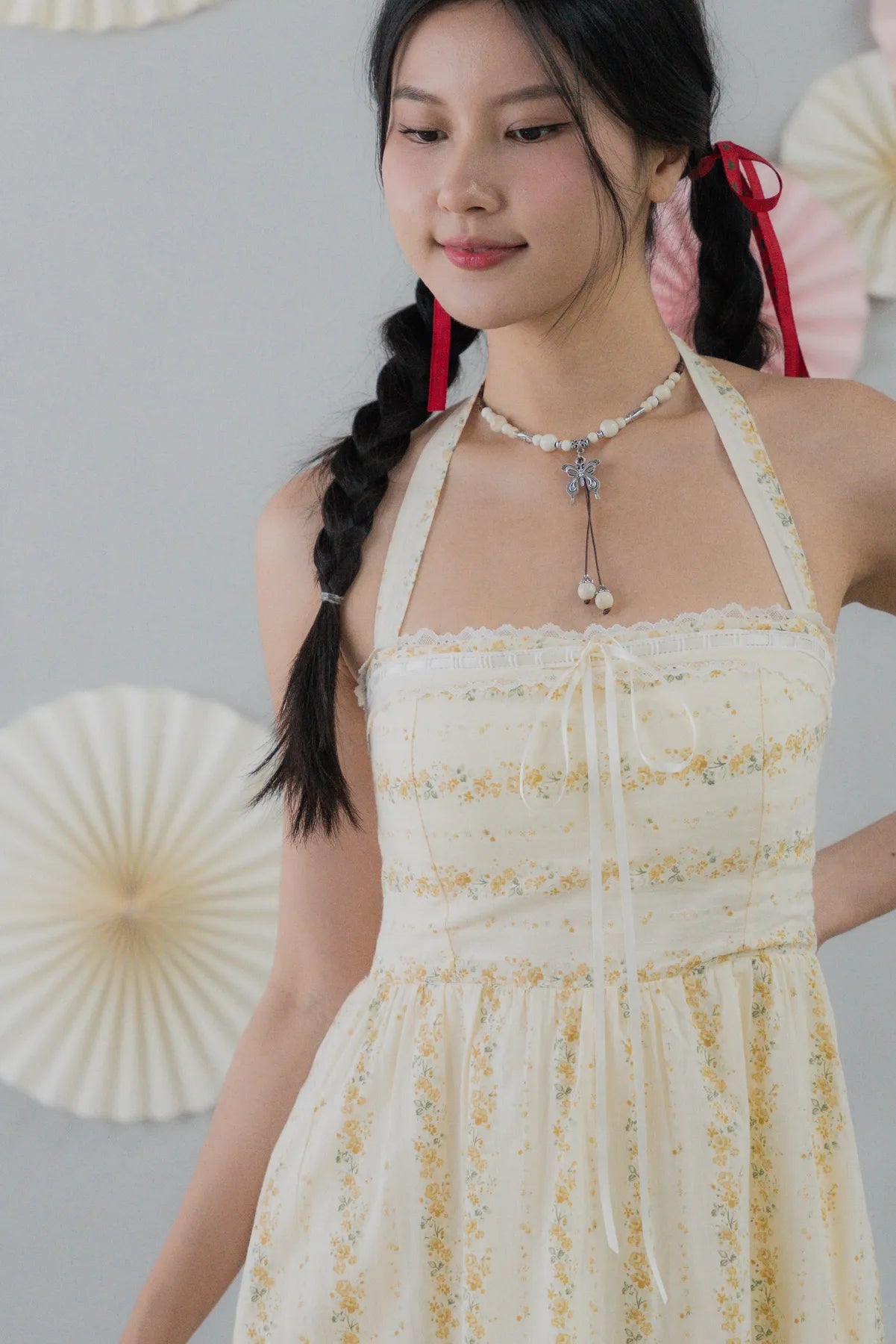 [COL HARU] Jodi Padded Halter Long Dress