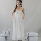 Kate Lace Trim Ribbon Padded Maxi Dress