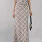 Bradley Plaid Maxi Skirt [CLOUD MESH]