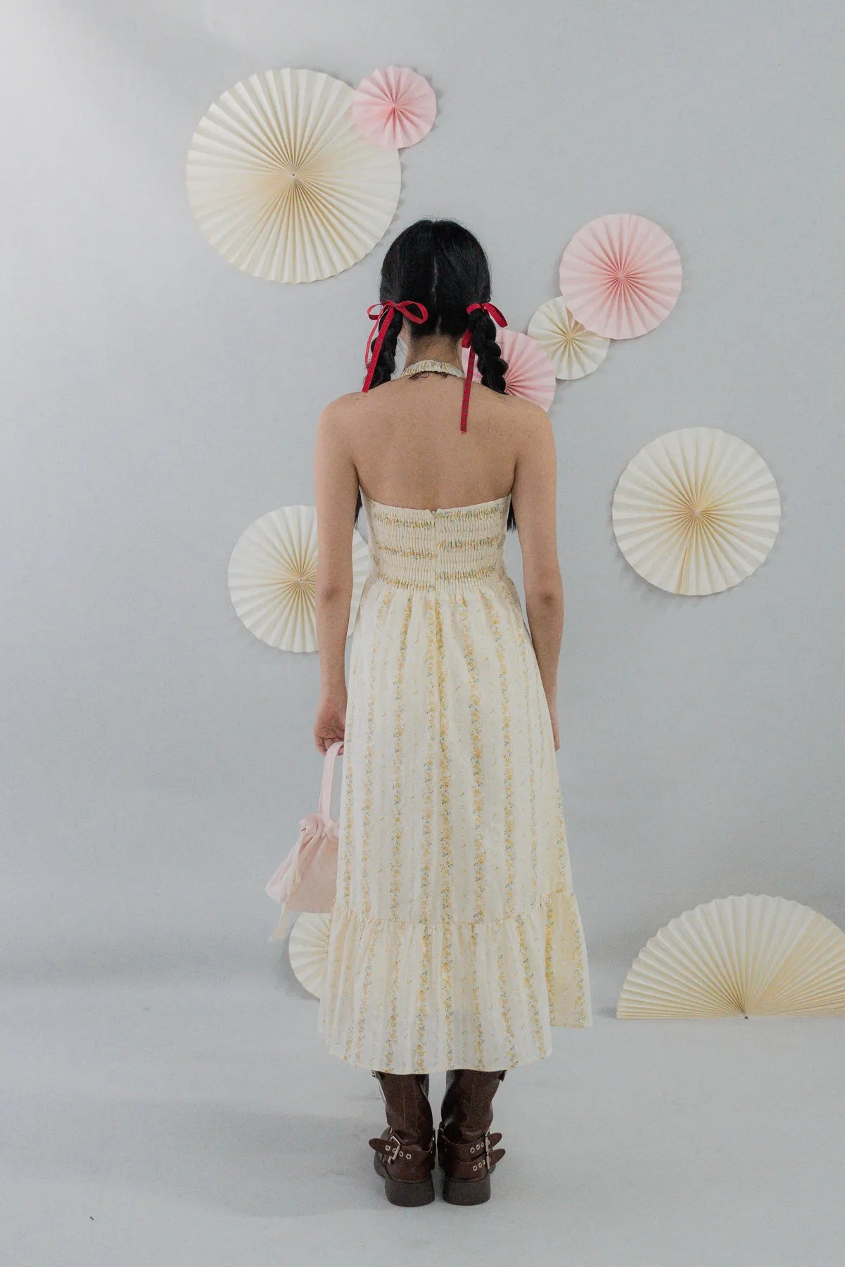 [COL HARU] Jodi Padded Halter Long Dress