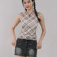 Blaire Padded Mesh Top [CLOUD MESH]