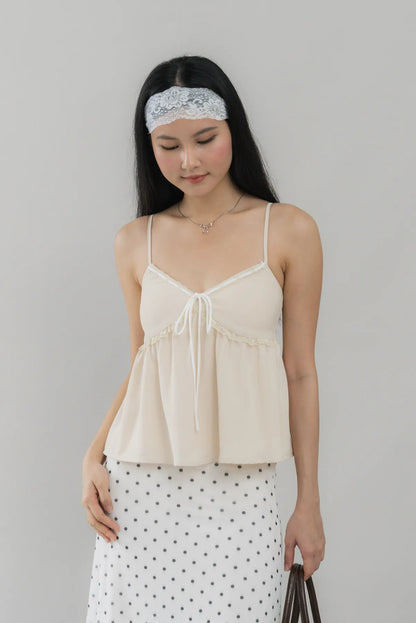 Polly Contrast Trim Padded Strappy Top
