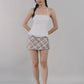 Dewy Plaid Mini Skort [CLOUD MESH]