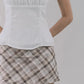 Dewy Plaid Mini Skort [CLOUD MESH]