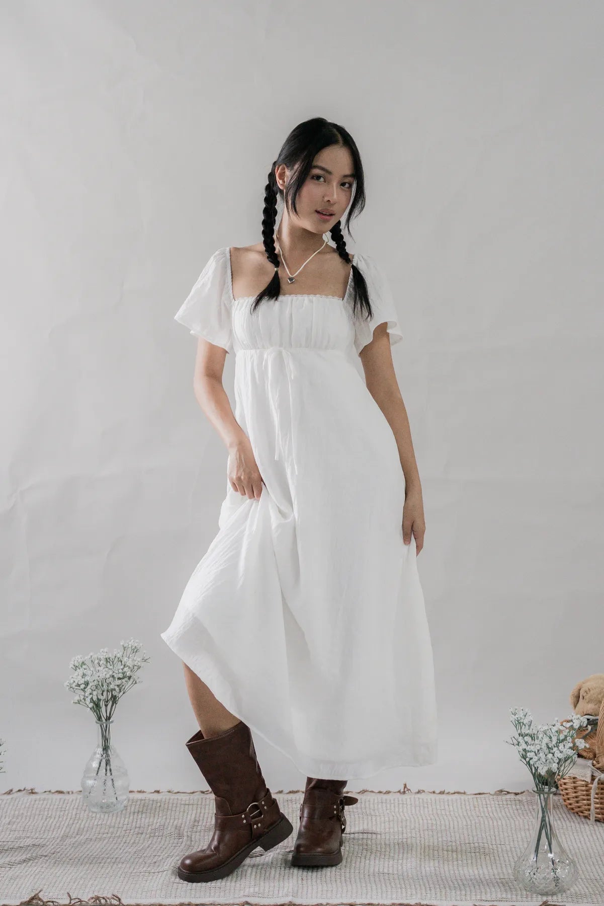 Kate Padded Sleeved Maxi Dress