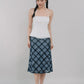 Corrie Plaid Midi Skirt [CLOUD MESH]