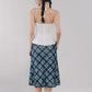 Corrie Plaid Midi Skirt [CLOUD MESH]