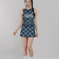 Dewy Plaid Mini Skort [CLOUD MESH]