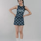 Dewy Plaid Mini Skort [CLOUD MESH]