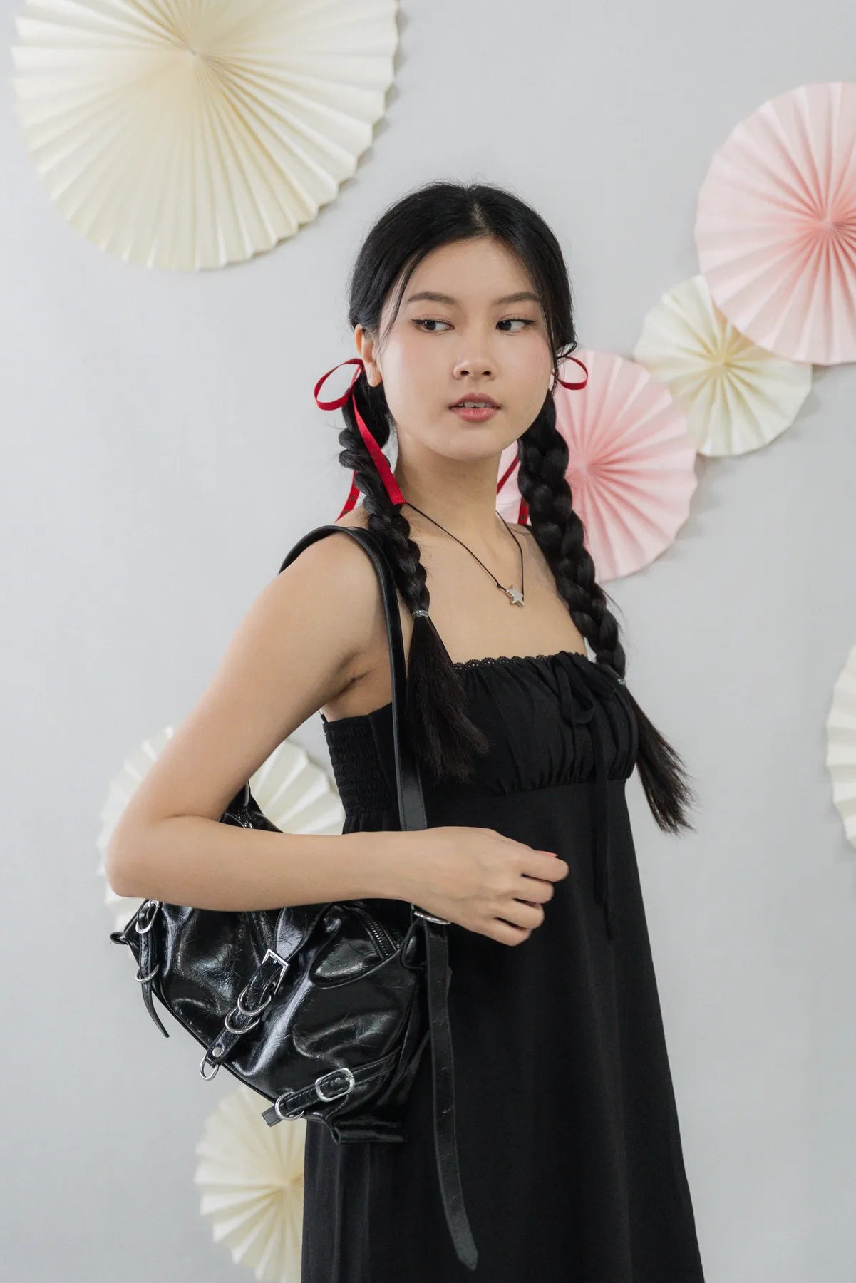 Kaia Padded Mini Babydoll Dress