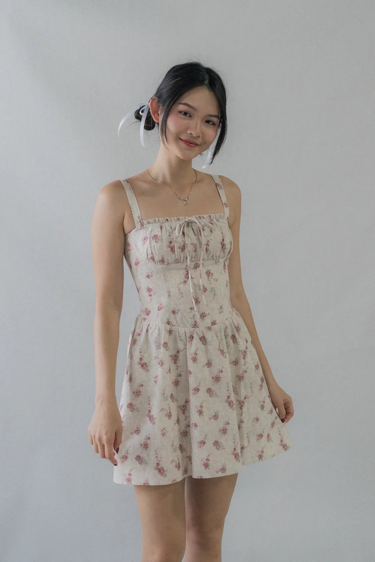 Lyla Padded Ruched Mini Dress