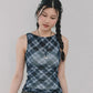 Blaire Padded Mesh Top [CLOUD MESH]