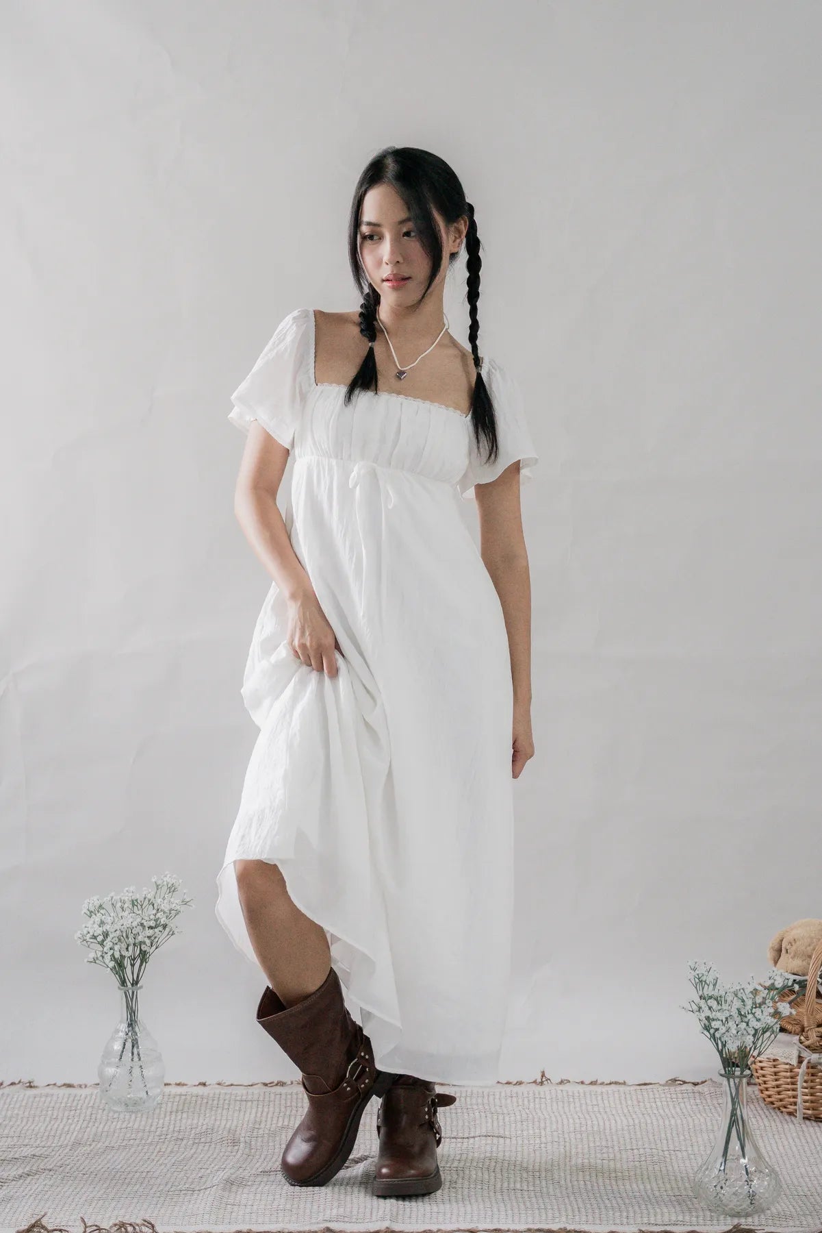 Kate Padded Sleeved Maxi Dress