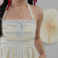 [COL HARU] Jodi Padded Halter Romper Dress