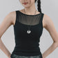 Blaire Padded Mesh Top [CLOUD MESH]