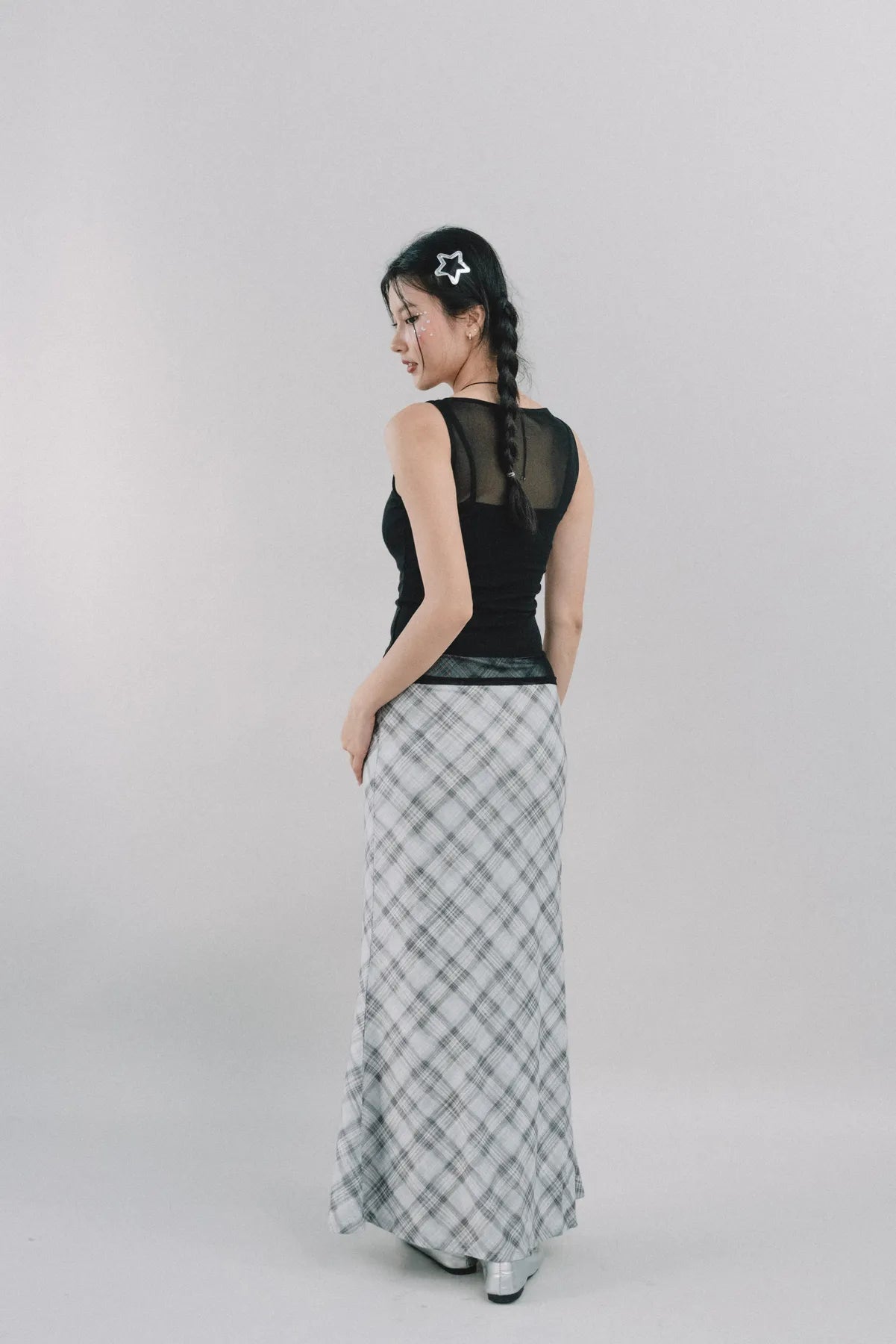 Blaire Padded Mesh Top [CLOUD MESH]