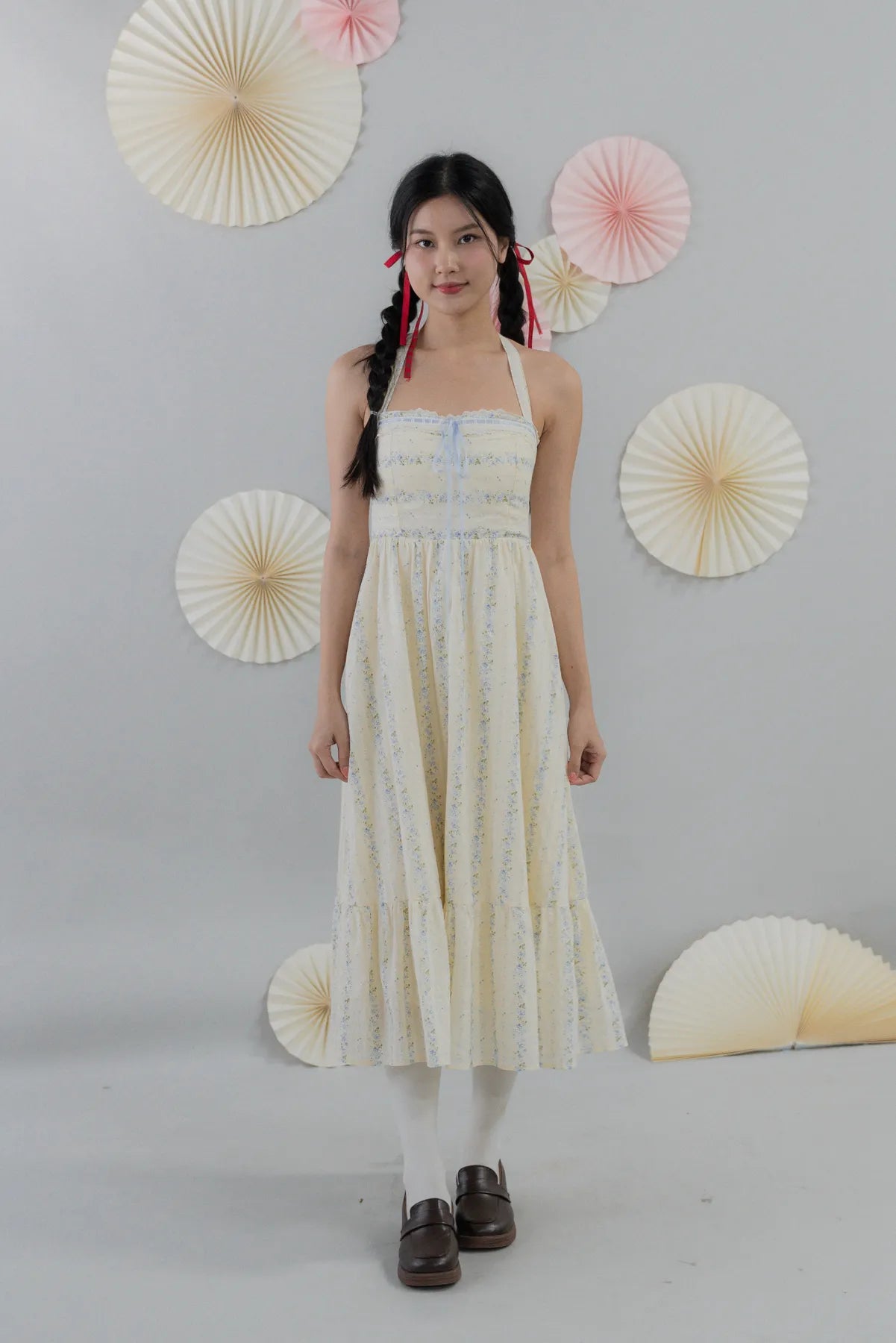 [COL HARU] Jodi Padded Halter Long Dress