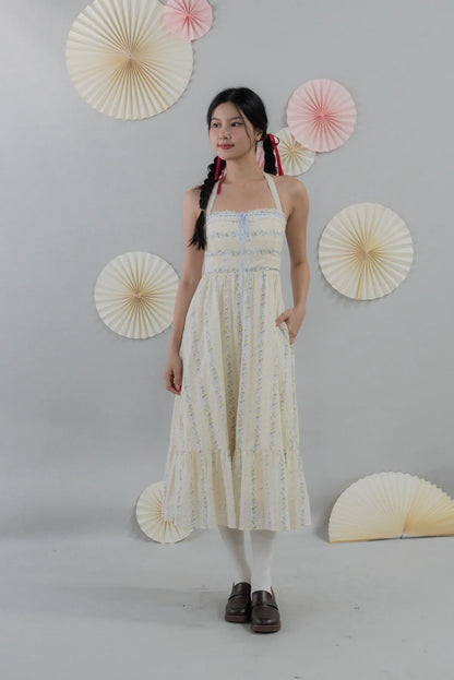 [COL HARU] Jodi Padded Halter Long Dress