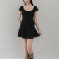 Christine Sleeved Padded Lace Ribbon Top