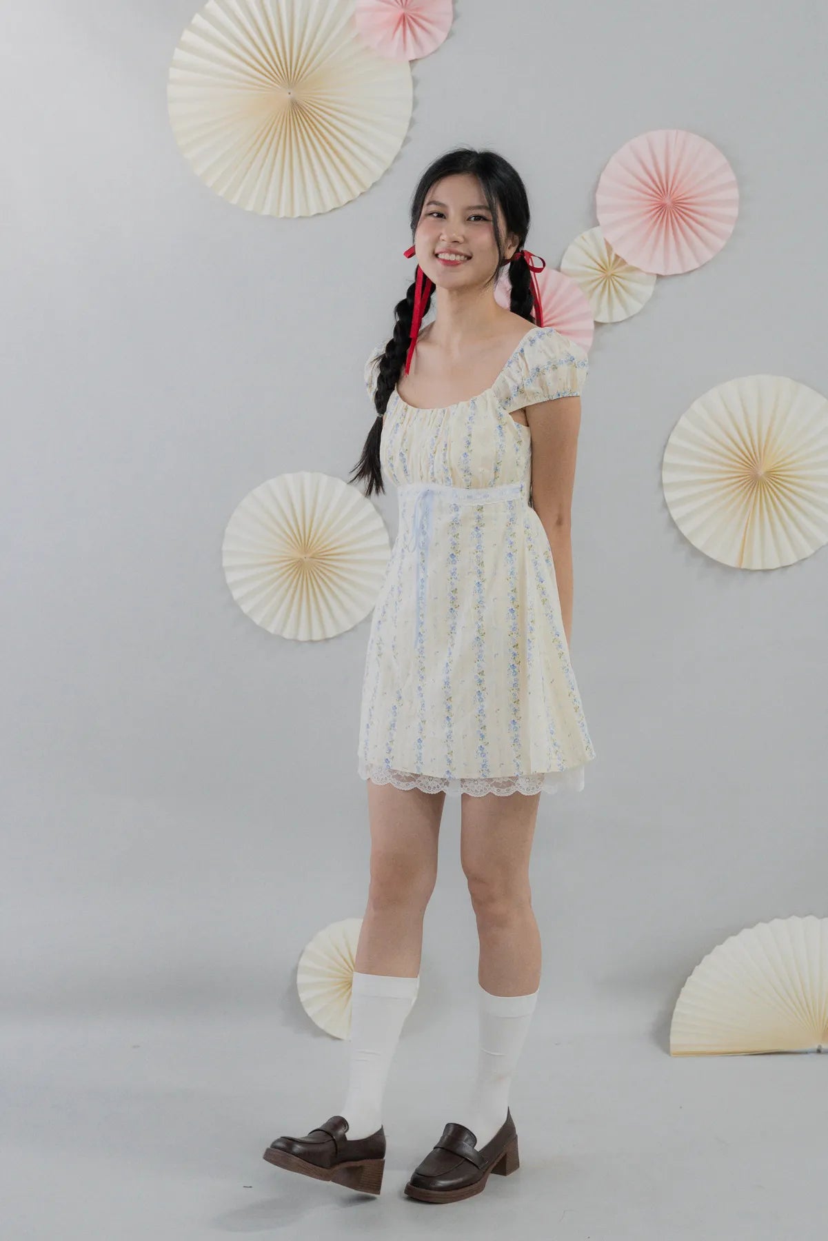 [COL HARU] Tessa Padded Cap Sleeves Mini Dress