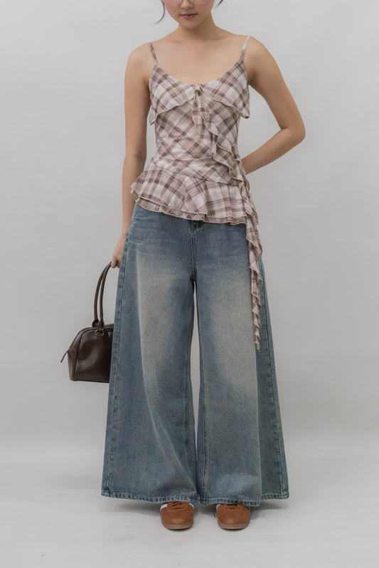 Danielle Wide Leg Denim Jeans