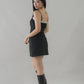 Calista Contrast Lace Padded Mini Dress