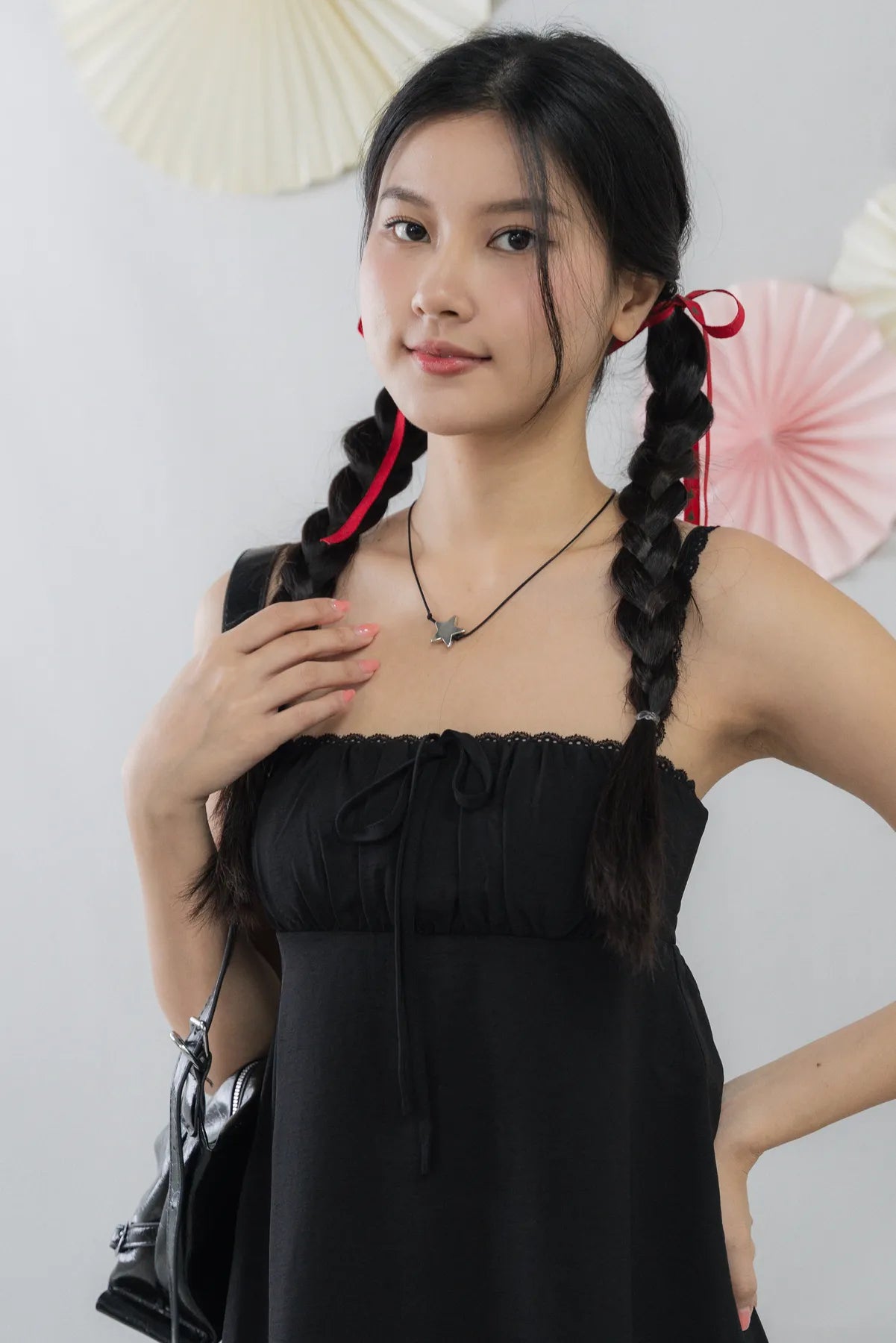 Kaia Padded Mini Babydoll Dress