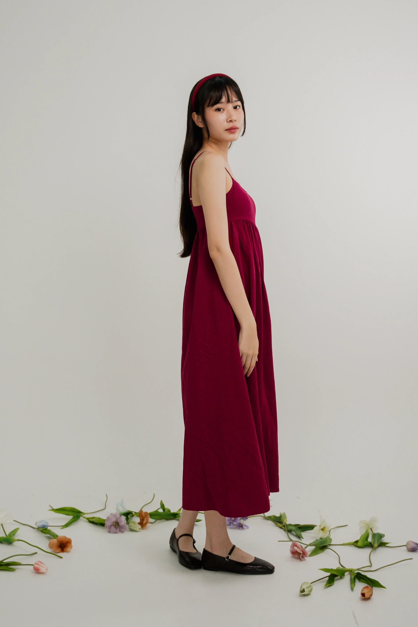 Camellia Babydoll Maxi Dress