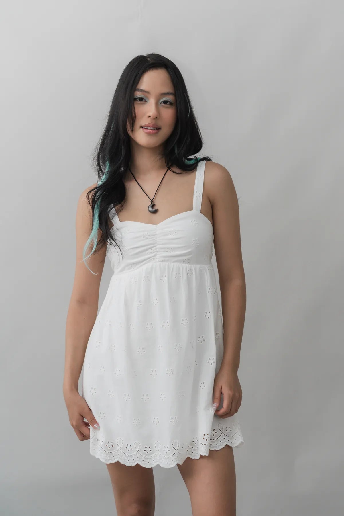 [100% Cotton] Renee Convertible Padded Romper Dress