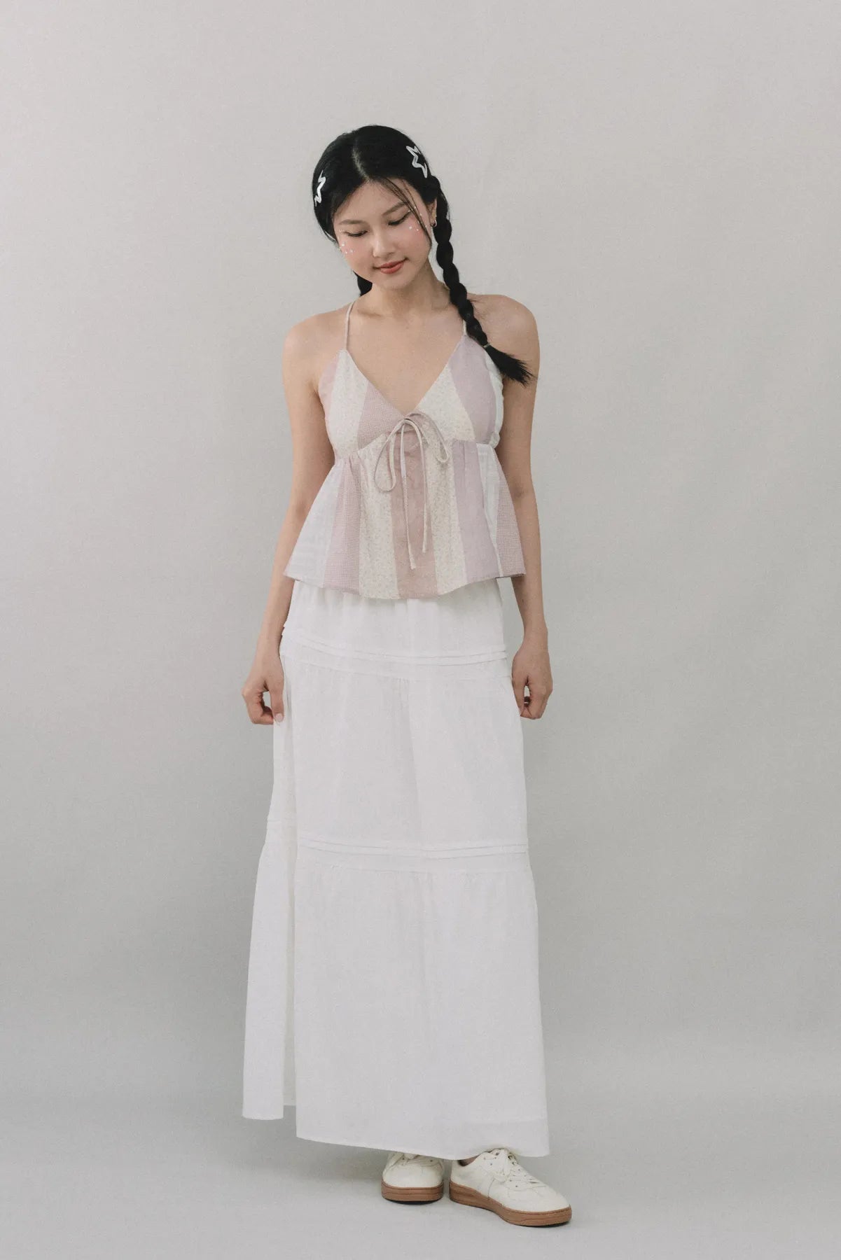 *RESTOCK* Arabella Pintuck Flowy Tiered Long Skirt