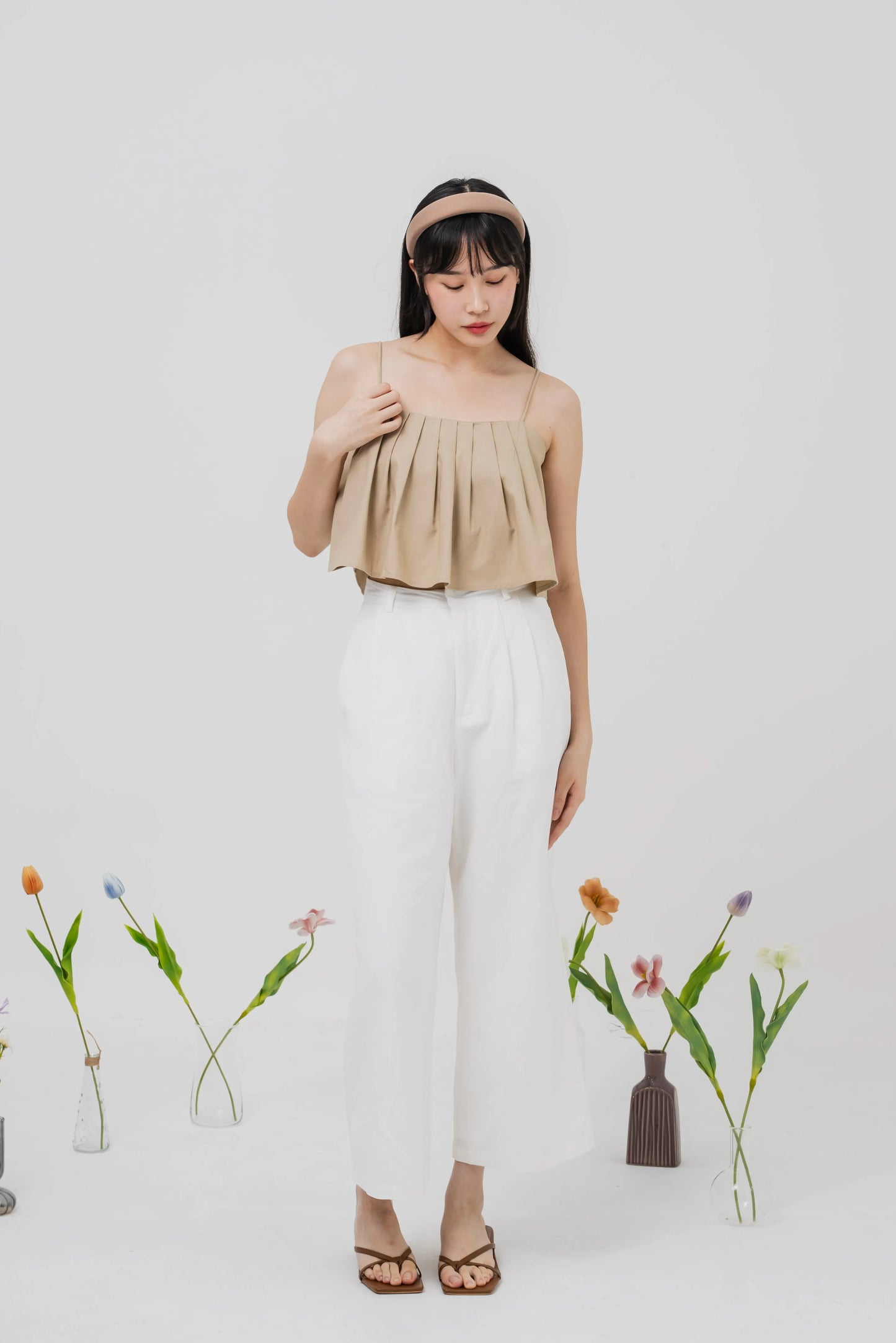 Willow Linen Front Pleat Pants