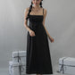 Kate Lace Trim Ribbon Padded Maxi Dress