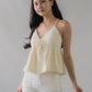 Peony Babydoll Padded Ribbon Top (Restocked)