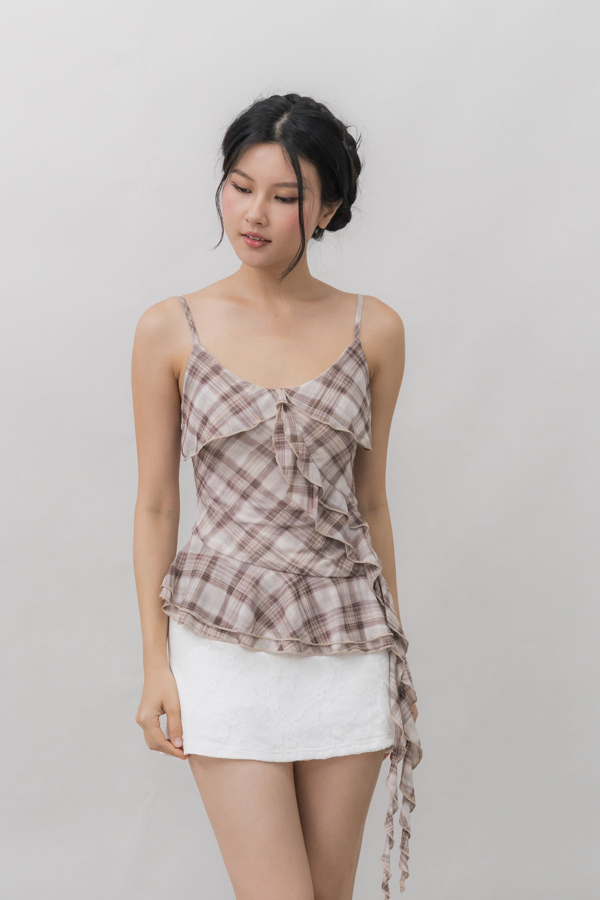 *PRELAUNCH* [CLOUD MESH] Dewy Mini Skort Lace Version
