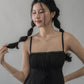 Kate Lace Trim Ribbon Padded Maxi Dress