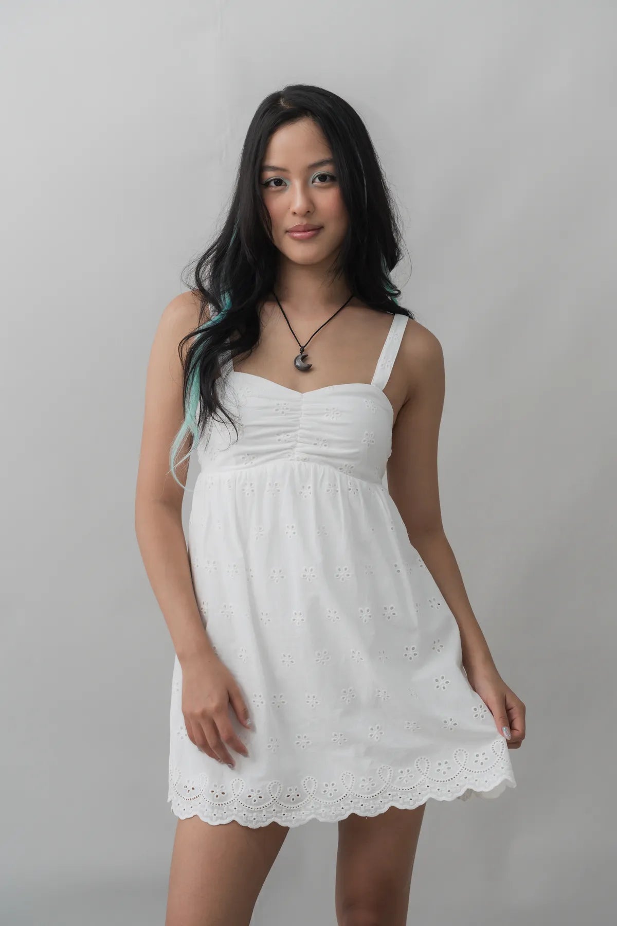 [100% Cotton] Renee Convertible Padded Romper Dress
