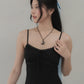 Christine Strappy Padded Lace Ribbon Dress