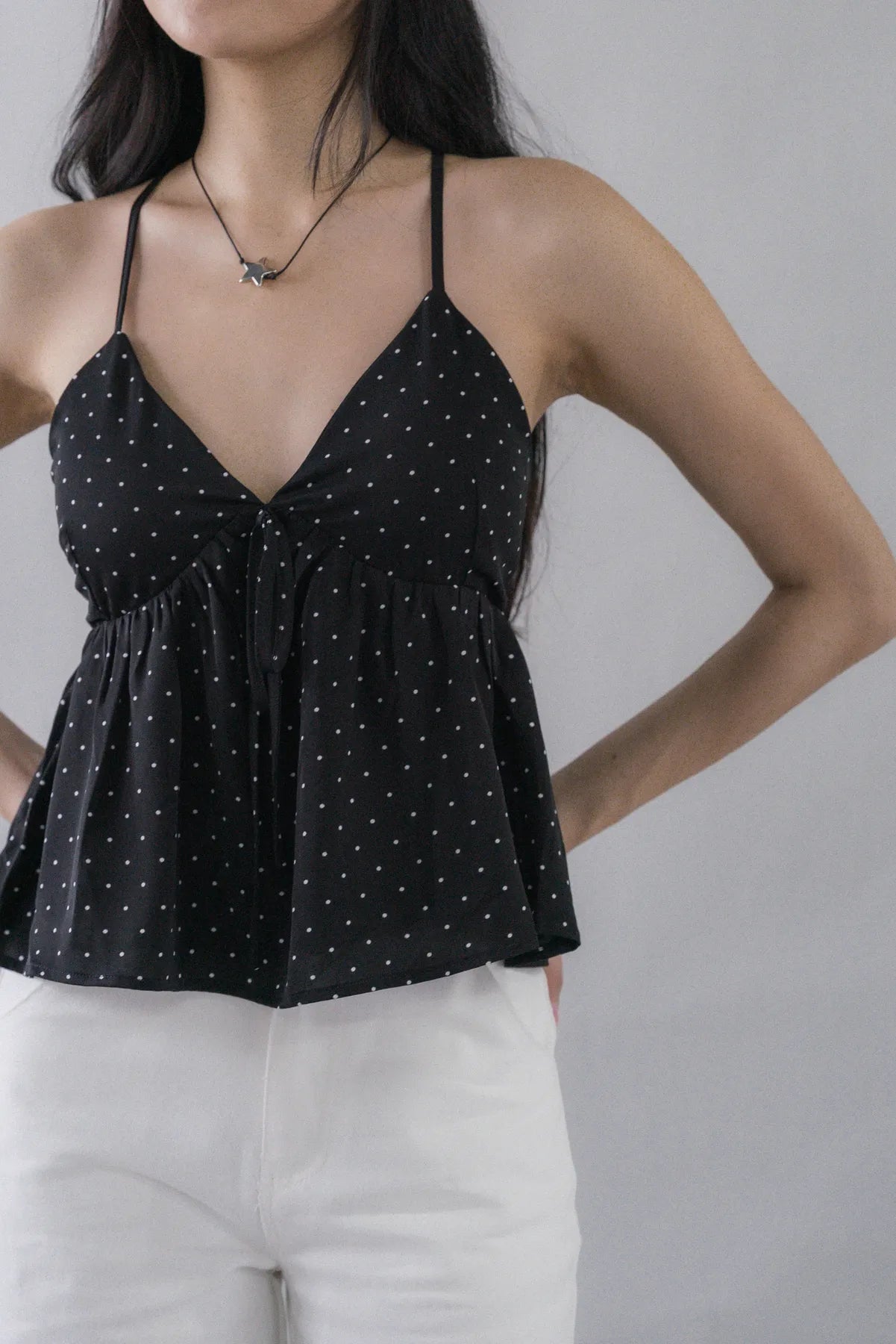 Peony Babydoll Padded Ribbon Top