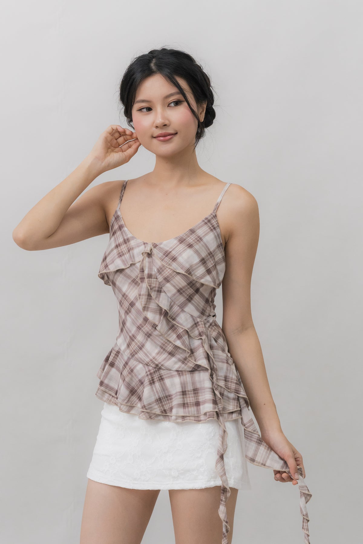 *PRELAUNCH* [CLOUD MESH] Dewy Mini Skort Lace Version