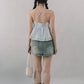 Peony Patchwork Babydoll Padded Top