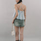 Miki Denim Wash Mini Skorts