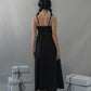 Kate Lace Trim Ribbon Padded Maxi Dress
