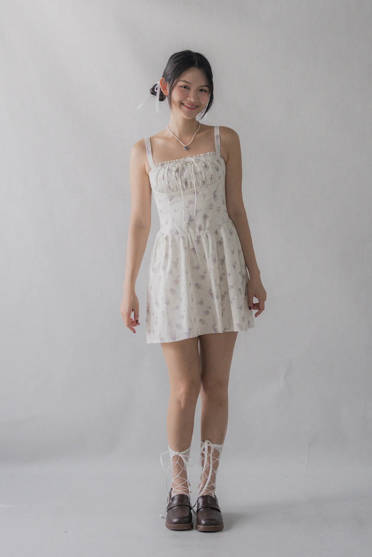 Lyla Padded Ruched Mini Dress