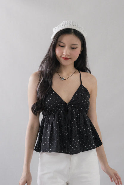 Peony Babydoll Padded Ribbon Top