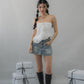 (PREORDER) Denise Distressed Padded Tube Top
