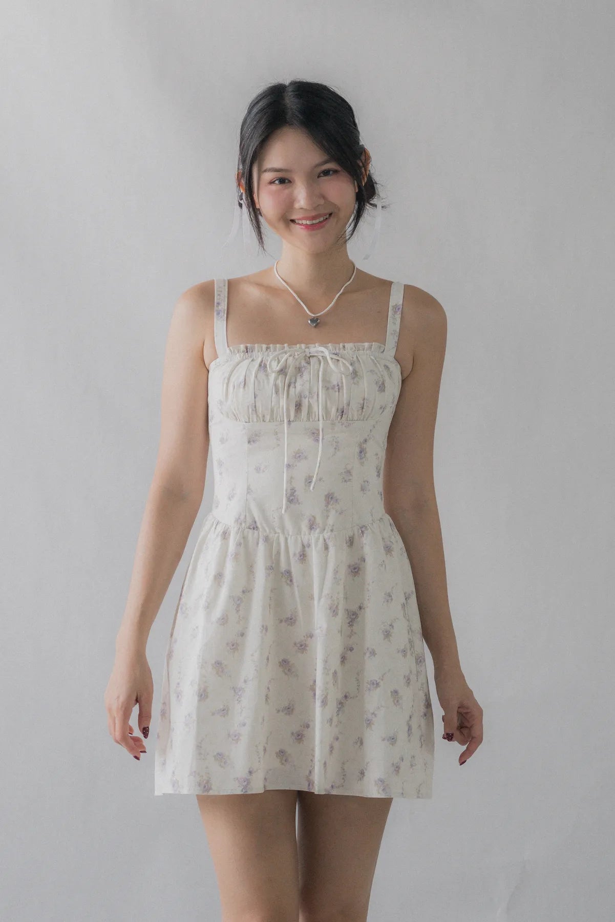 Lyla Padded Ruched Mini Dress